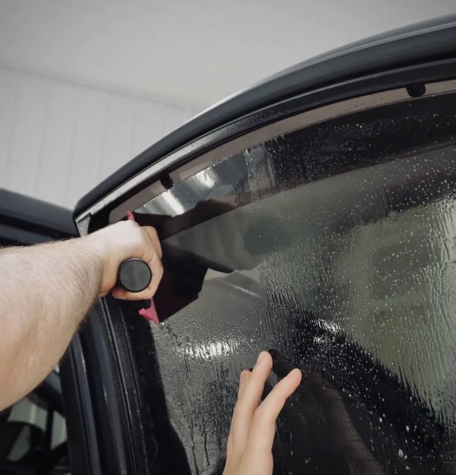 No Limit tech tinting a Tesla